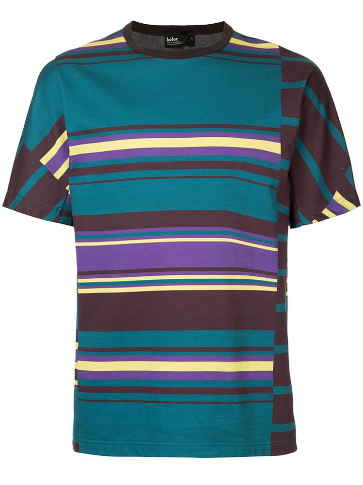 Kolor Printed Stripe T-shirt - Multicolour