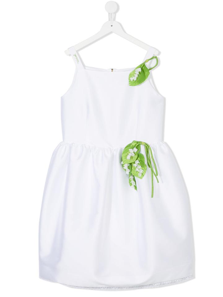 Mi Mi Sol Sweet Pea Detail Dress - White