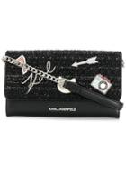 Karl Lagerfeld K/klassik Pins Wallet - Black