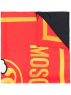 Moschino Pudge Print Scarf - Red