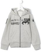 Diesel Kids Patch Embroidered Hoodie, Girl's, Size: 12 Yrs, Grey
