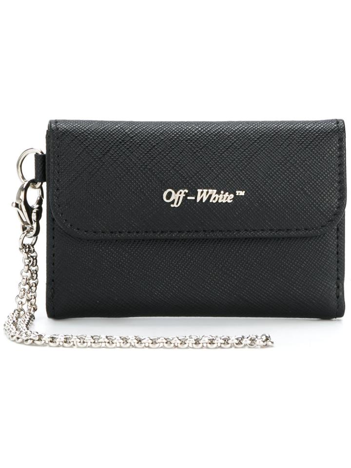 Off-white Logo Plaque Wallet - Black