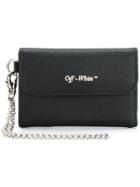 Off-white Logo Plaque Wallet - Black