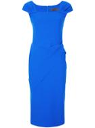 Greta Constantine Wrap Dress - Blue