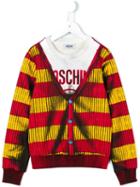 Moschino Kids Cardigan T-shirt Print Sweatshirt