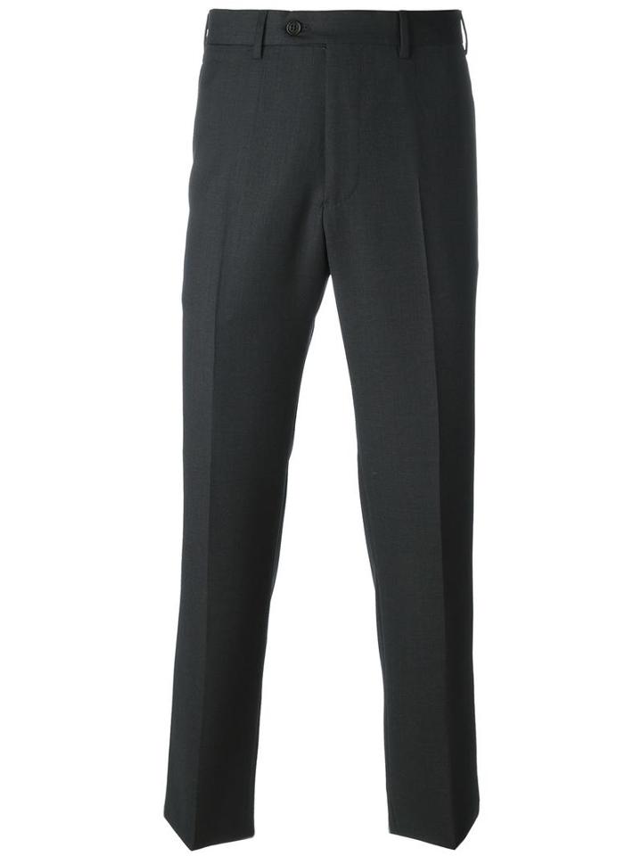 Giorgio Armani Tailored Trousers, Men's, Size: 48, Black, Viscose/virgin Wool