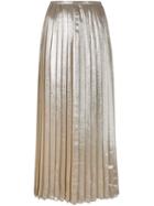 Max Mara Metallic Pleated Skirt