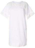 3.1 Phillip Lim Lace Insert T-shirt Dress - White