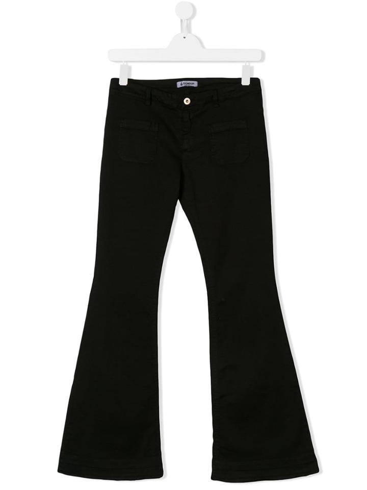 Dondup Kids Teen Flared Trousers - Black