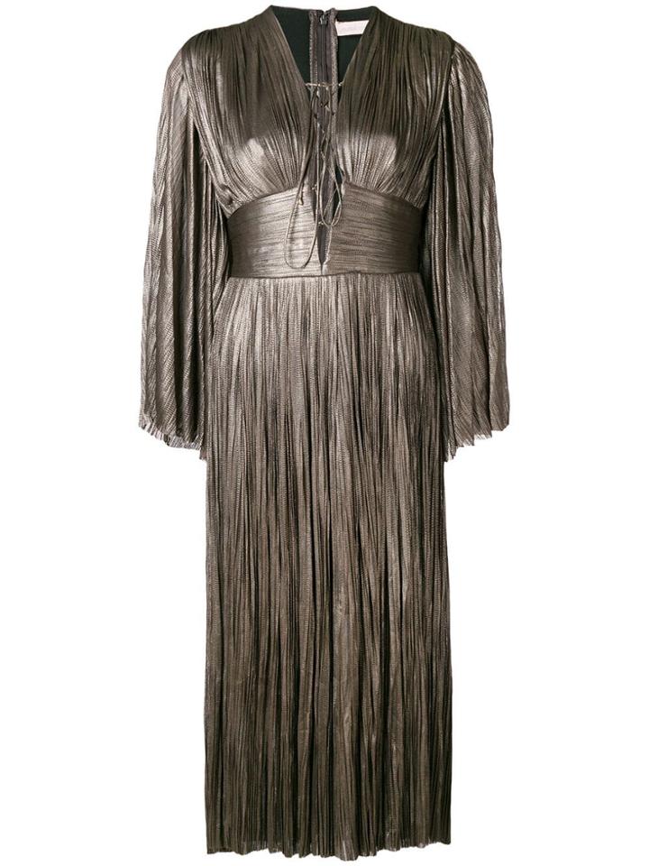 Maria Lucia Hohan Pleated Midi Dress - Grey