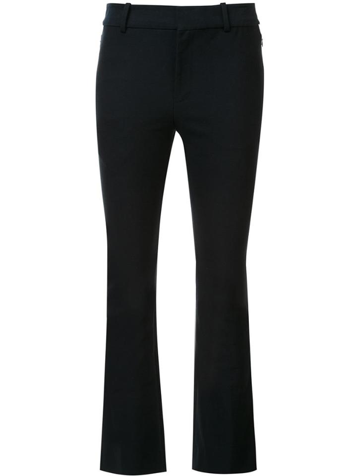 Derek Lam 10 Crosby Cropped Flare Trouser - Blue