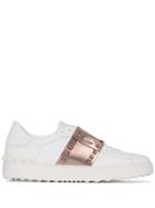 Valentino White Valentino Garavani Rockstud Untitled Stud Embellished