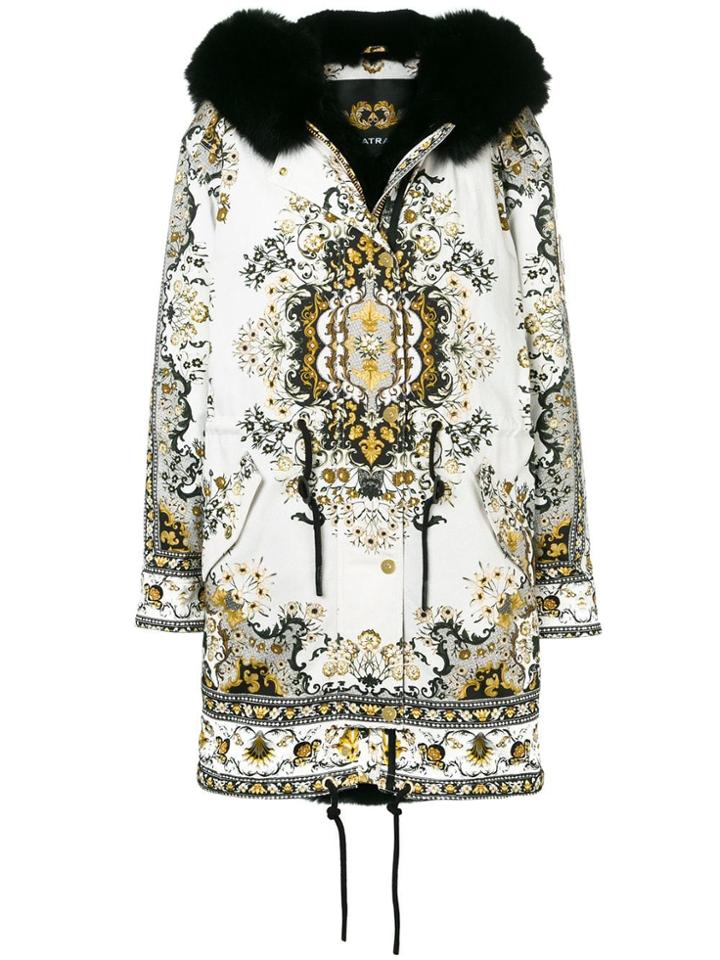 Moose Knuckles Metallic Hooded Coat - White