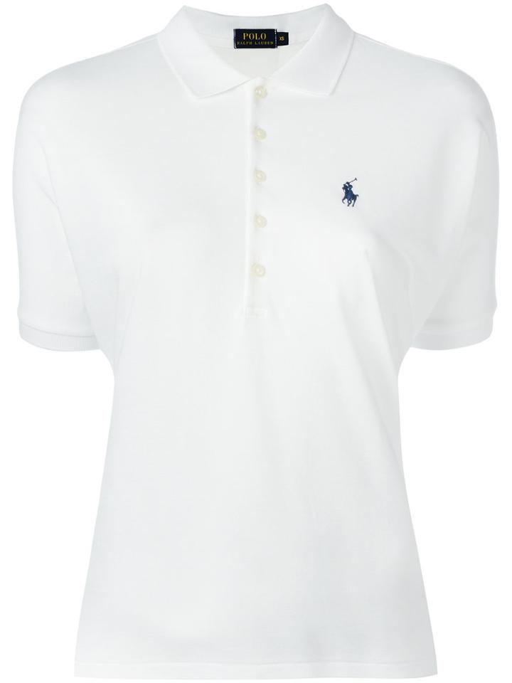 Polo Ralph Lauren Lyocell Polo Shirt, Size: Medium, White, Cotton/lyocell