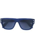 Alexander Mcqueen Eyewear Mini Rivets Oversized Sunglasses - Blue