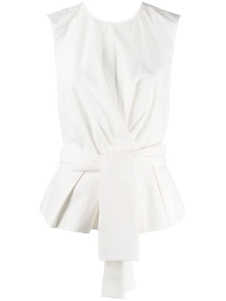 Derek Lam 10 Crosby Cotton Poplin Pandora Top - White