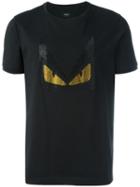 Fendi Bag Bugs T-shirt, Men's, Size: 52, Black, Cotton/crystal