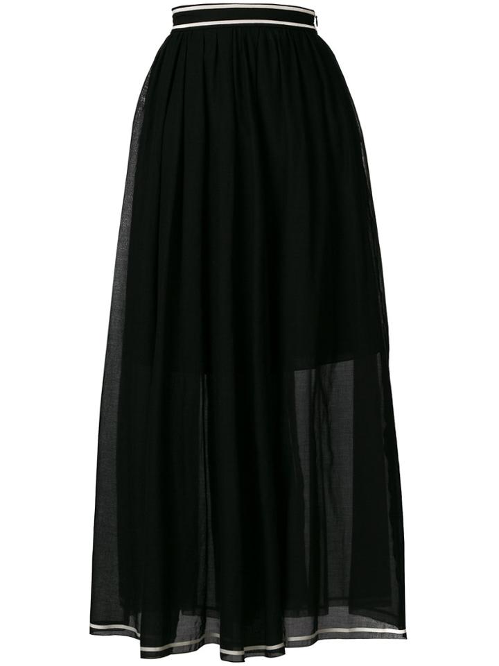 Philosophy Di Lorenzo Serafini Gathered Transparent Skirt - Black