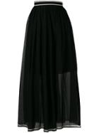 Philosophy Di Lorenzo Serafini Gathered Transparent Skirt - Black