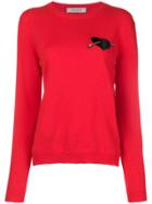 Valentino Embellished Cupid Sweater - Red