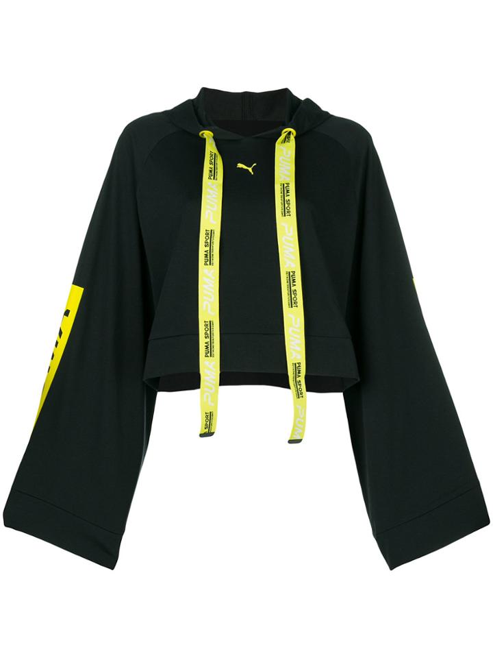 Puma Xtreme Tape Cropped Hoodie - Black
