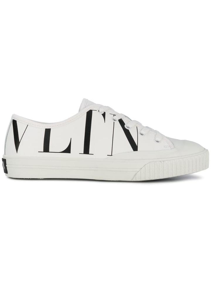 Valentino Valentino Garavani Printed Logo Trainers - White