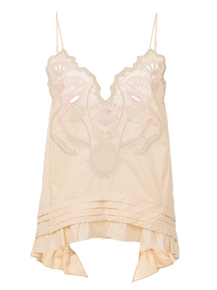 Chloé Chloé Chc18aht82044 Sandy Beige Cotton - Yellow & Orange