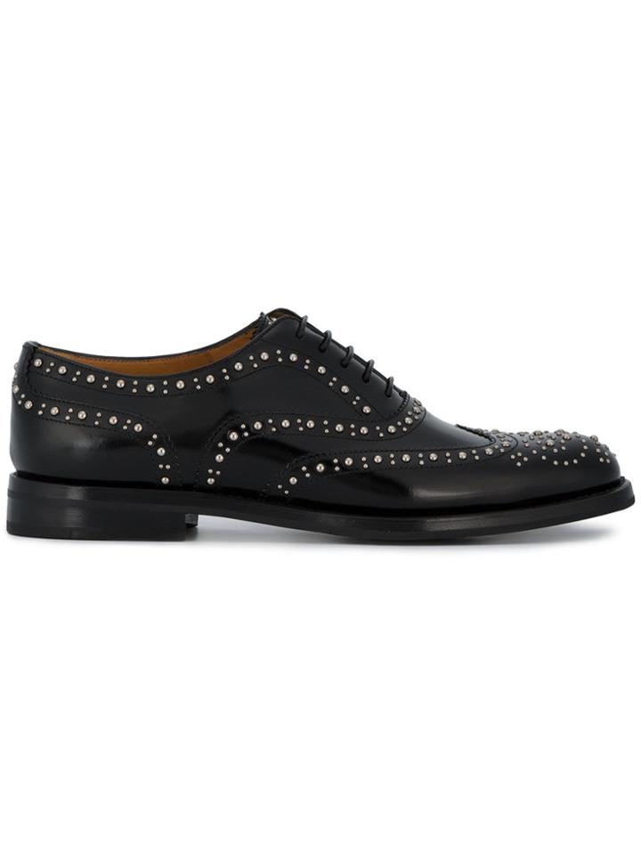 Church's Burwood Studded Brogues - Black