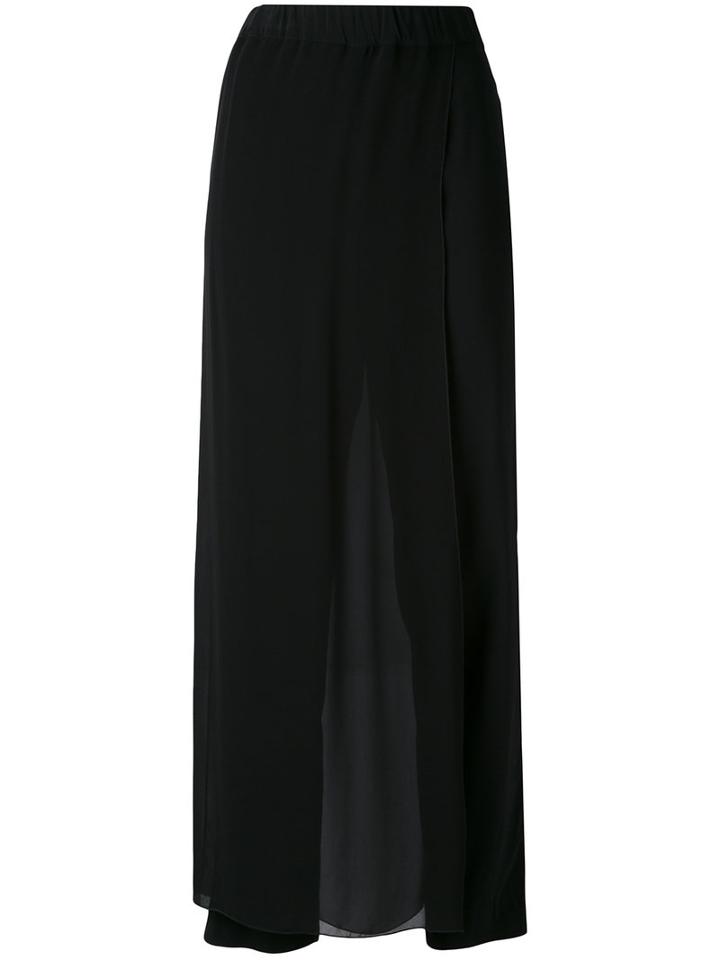 Jucca - Layered Cropped Sheer Trousers - Women - Spandex/elastane/viscose - 42, Black, Spandex/elastane/viscose