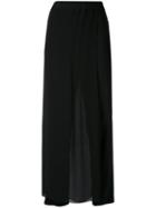 Jucca - Layered Cropped Sheer Trousers - Women - Spandex/elastane/viscose - 42, Black, Spandex/elastane/viscose