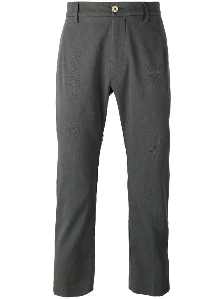 Pence - Efrem Cropped Trousers - Men - Cotton/spandex/elastane - 48, Green, Cotton/spandex/elastane