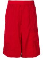 Ami Paris Drop-crotch Shorts - Red