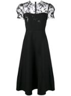 Valentino - Sequin Embellished Sheer Dress - Women - Silk/polyamide/polyester/metallic Fibre - 40, Women's, Black, Silk/polyamide/polyester/metallic Fibre