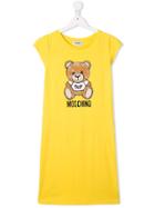 Moschino Kids Teen Teddy Toy Dress - Yellow
