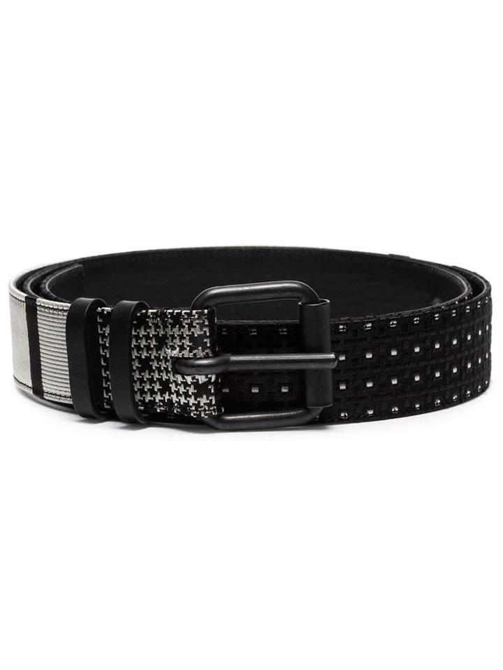 Haider Ackermann Embroidered Jacquard Belt - White