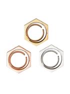 Burberry Rose-gold, Palladium And Gold-plated Rings