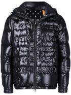 Moncler Grenoble Quilted Slogan Jacket - Black