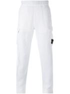 Stone Island Fitted Trousers - White