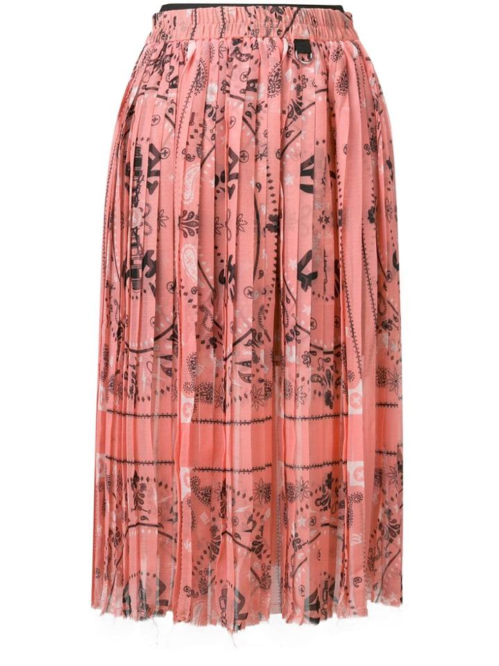 Diesel Pleated Midi Skirt - Pink