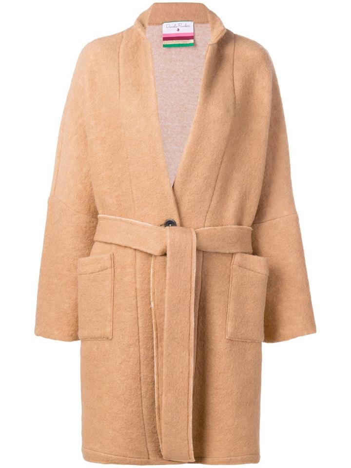 Daniela Pancheri Belted Midi Coat - Brown