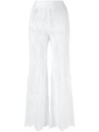 Cecilia Prado Knit Trousers, Women's, Size: P, White, Viscose