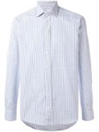 Etro Checked Shirt, Size: 41, Blue, Cotton