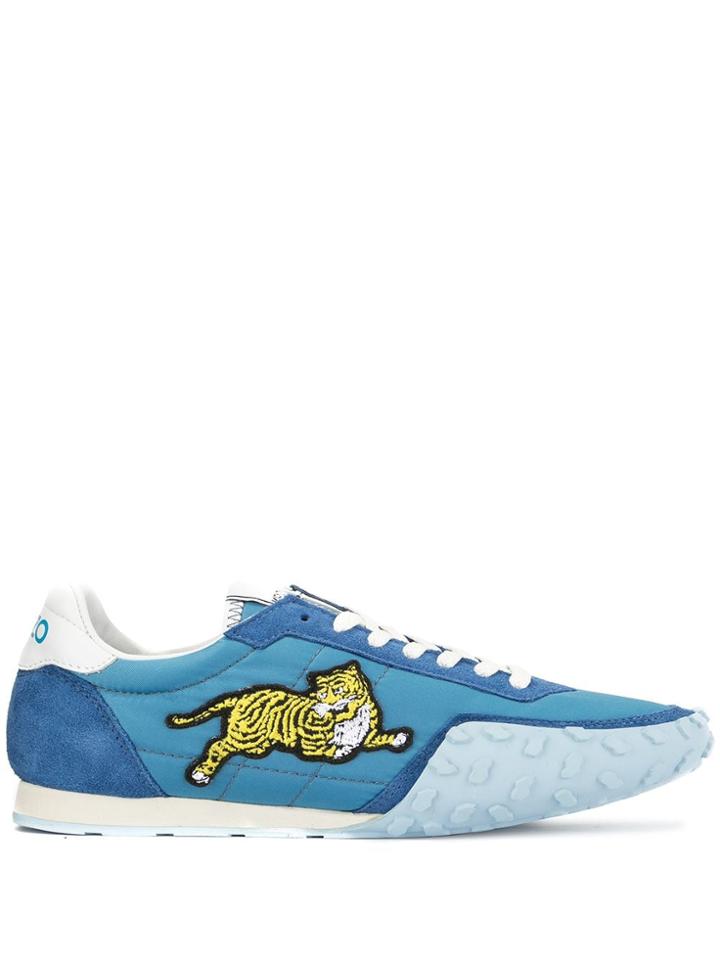 Kenzo Appliqué Detail Sneakers - Blue