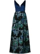 Christian Pellizzari Plunging V-neck Dress - Blue