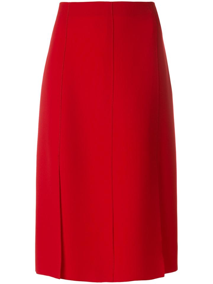 Joseph Panelled Skirt - Red
