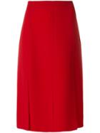 Joseph Panelled Skirt - Red