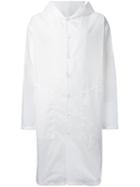 Yoshio Kubo Hooded Coat, Men's, Size: 2, White, Nylon 12