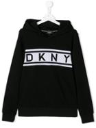 Dkny Kids Logo Print Jumper - Black