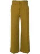 Joseph Tailored Cropped Trousers - Green