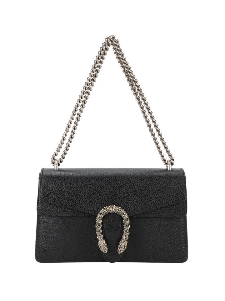 Gucci - Dionysus Shoulder Bag - Women - Leather/brass - One Size, Black, Leather/brass